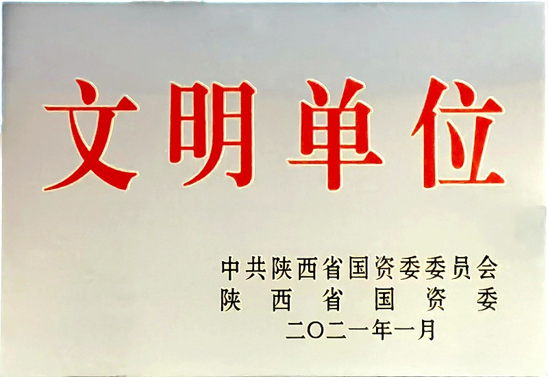 富平公司獲陜西省國(guó)資委“文明單位”榮譽(yù)稱號(hào)