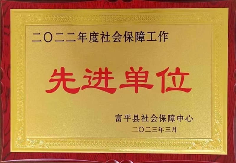 富平公司榮獲2022年度社會(huì)保障工作先進(jìn)單位